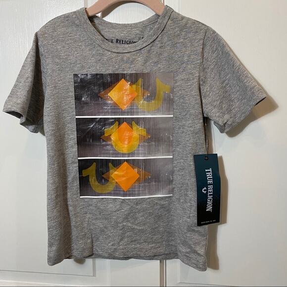 True religion Boys Shirt Size 4T Designer Diamond Tee T Shirt Top NWT - Picture 3 of 3